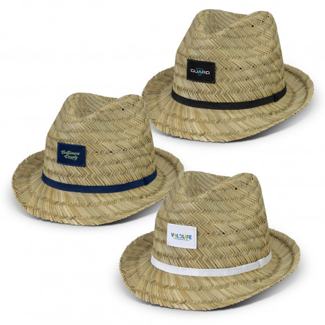 Straw Hats Fedora and Wide Brim for Branding Events