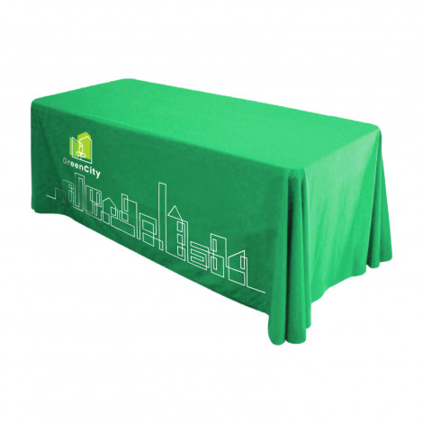 Custom 4 Foot Table Cover Throw for Events and Promotions